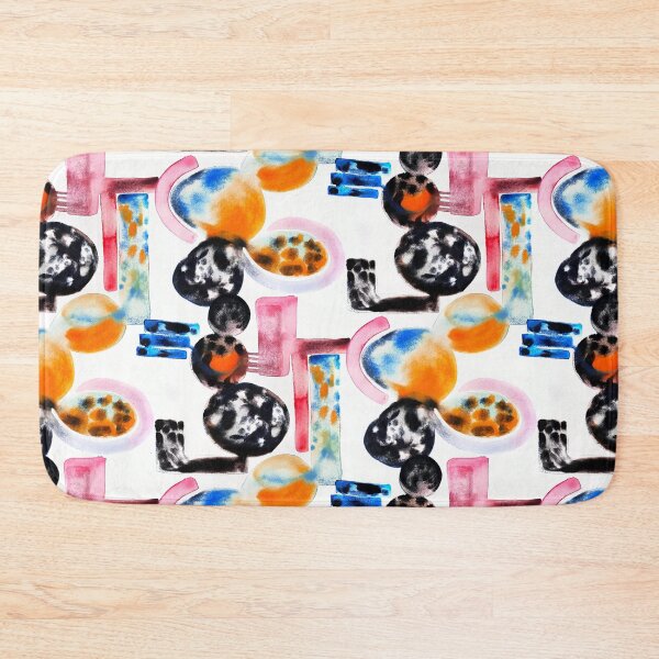 Item preview, Crazy shapes watercolor designed and sold by Alessandro Remo Mazzoni Remotextiles.