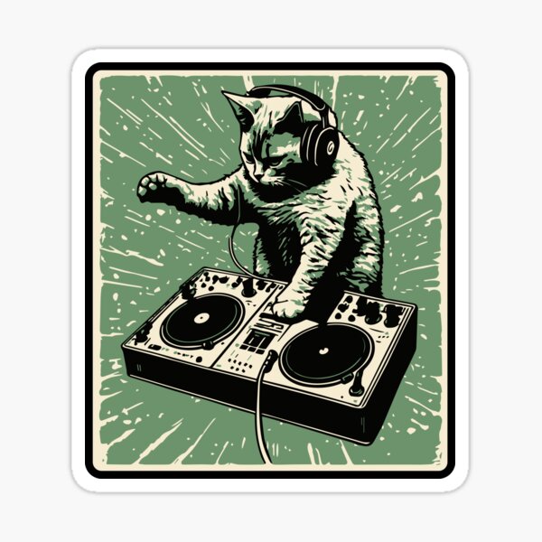 Cat DJ - Space Galaxy - DJ Cat - Deadmau5 - Deadmouse iPhone Case for Sale  by IfDesignGroup