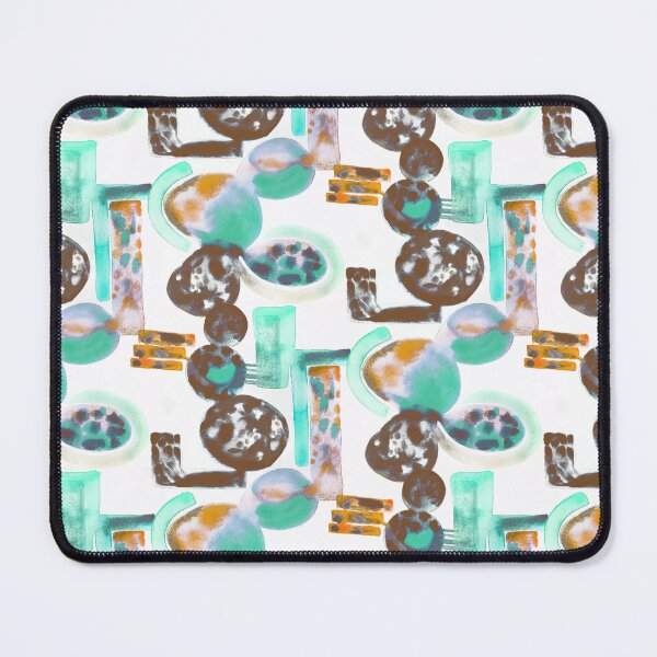 Item preview, Crazy shapes watercolor designed and sold by Alessandro Remo Mazzoni Remotextiles.