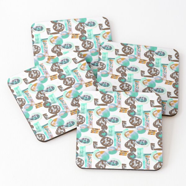 Item preview, Crazy shapes watercolor designed and sold by Alessandro Remo Mazzoni Remotextiles.