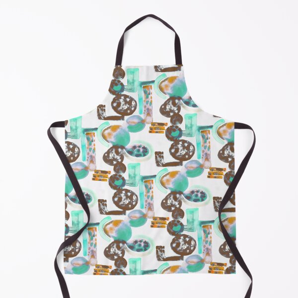 Item preview, Crazy shapes watercolor designed and sold by Alessandro Remo Mazzoni Remotextiles.