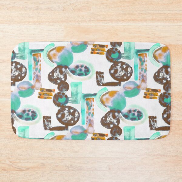 Item preview, Crazy shapes watercolor designed and sold by Alessandro Remo Mazzoni Remotextiles.
