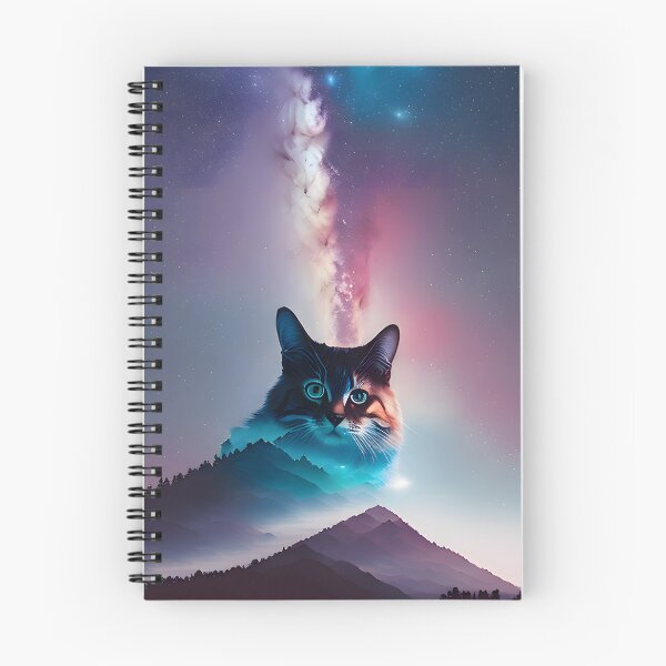 Item preview, Copy of Galaxy Cat Double Exposure - Modern Digital Art designed and sold by Ai-michiart.