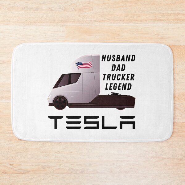 Item preview, Husband Dad Trucker Legend Electric Tesla Semi Truck with American Flag designed and sold by WigOutlet.