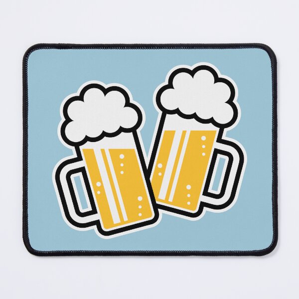 Item preview, 2 Clinking Beer Glasses For A Cheer! (3C) designed and sold by Roderix.