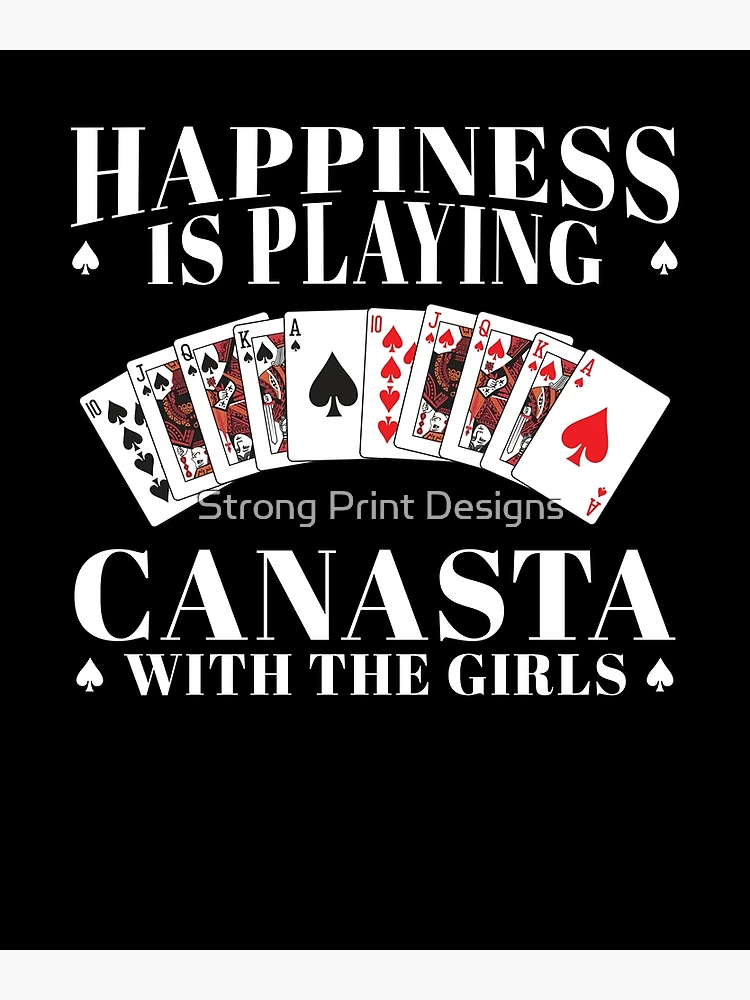 Happy Place Funny Card Playing Canasta graphic Greeting Card for Sale by  jakehughes2015