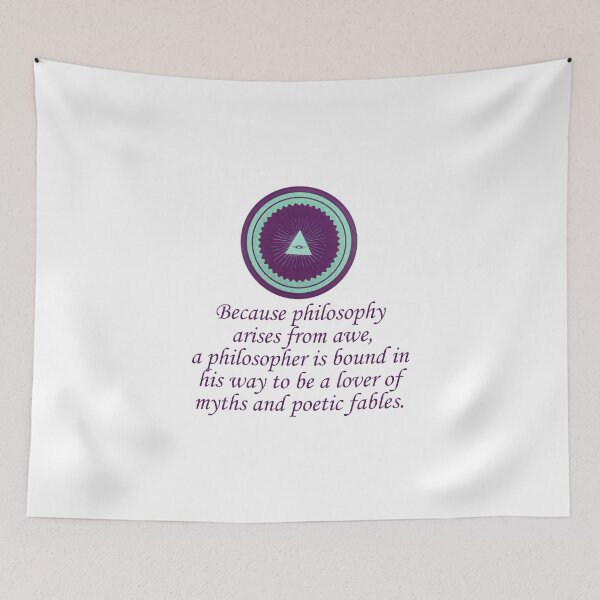 Item preview, Because Philosophy Arises From Awe - Wonder Quotes designed and sold by CrankyOldDude.