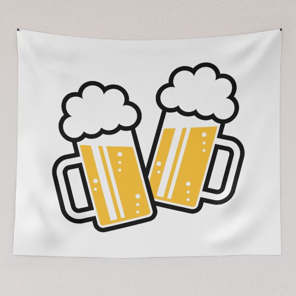 Item preview, 2 Clinking Beer Glasses For A Cheer! (2C) designed and sold by Roderix.