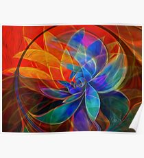 Desert Heat: Abstract Version psychedelic Poster