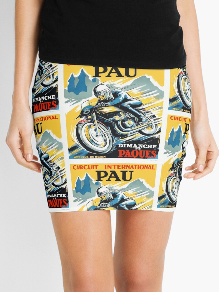 1950 Pau French Grand Prix Motorcycle Race Poster Poster for Sale by  retrographics