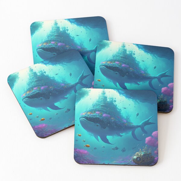 Artikelvorschau, Fantasy Water World Seascape Art 27 – Bunte Cartoon-Reise entworfen und verkauft von Sunchaser World.