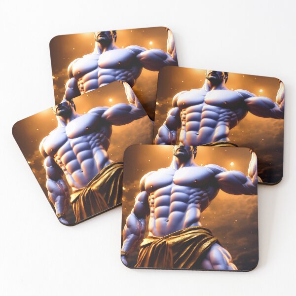 Item preview, God Zeus Pale Skin Fire Storm Background, Gold Clothes , A.I. Artwork - Gods Collection designed and sold by SpektroDesign.