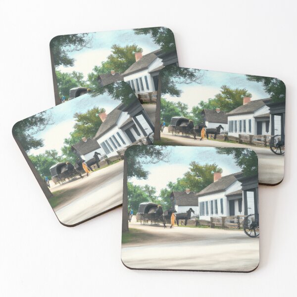 Item preview, 18th Century America On A Village Painting designed and sold by FRSquare.