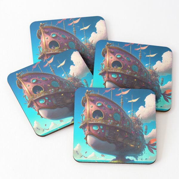 Artikelvorschau, Fantasy Water World Seascape Art 28 – Bunte Cartoon-Reise entworfen und verkauft von Sunchaser World.