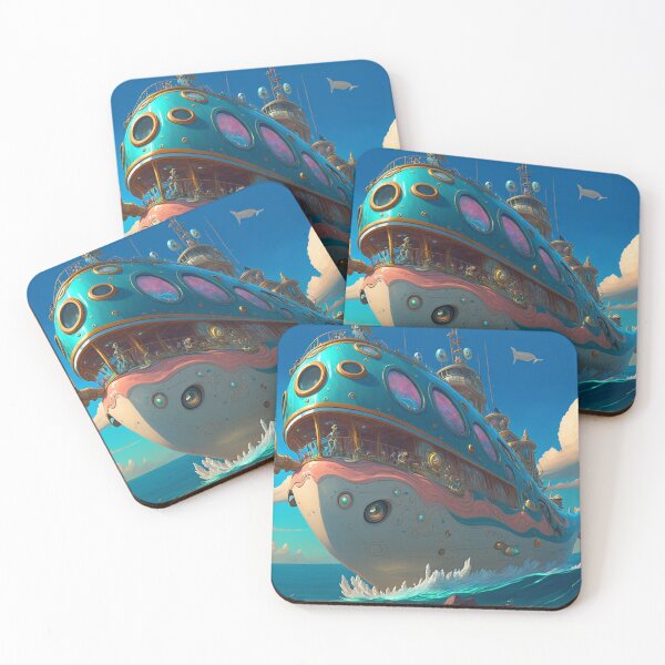 Artikelvorschau, Fantasy Water World Seascape Art 31 – Bunte Cartoon-Reise entworfen und verkauft von Sunchaser World.
