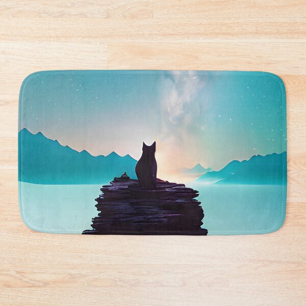 Item preview, Galaxy Cat Double Exposure - Modern Digital Art designed and sold by Ai-michiart.