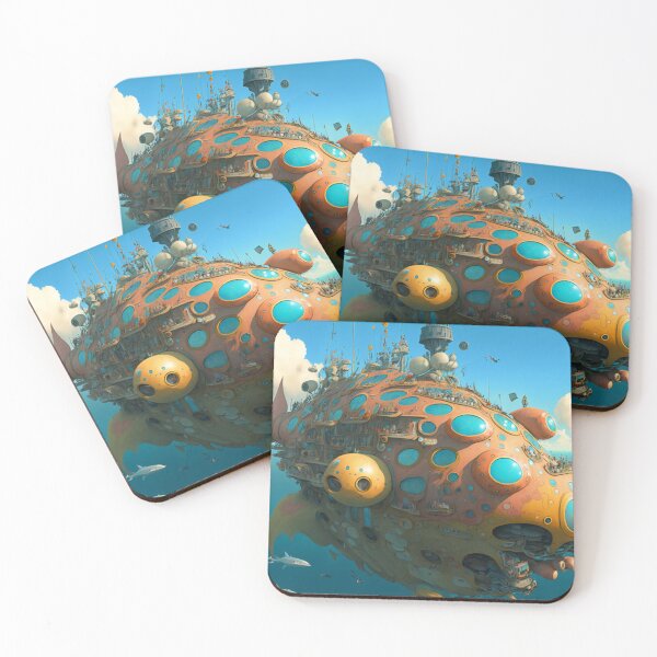 Artikelvorschau, Fantasy Water World Seascape Art 32 – Bunte Cartoon-Reise entworfen und verkauft von Sunchaser World.
