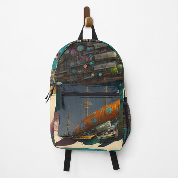 Item preview, Fantasy Water World Seascape Art 33 - Colorful Cartoon Travel designed and sold by Sunchaser World.