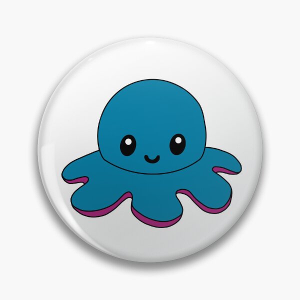 Item preview, Dark Blue Happy Octopus designed and sold by EclipseInFlames.
