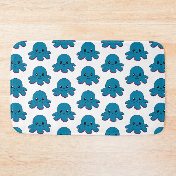 Item preview, Dark Blue Happy Octopus designed and sold by EclipseInFlames.