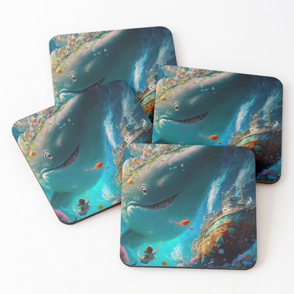 Artikelvorschau, Fantasy Water World Seascape Art 36 – Bunte Cartoon-Reise entworfen und verkauft von Sunchaser World.