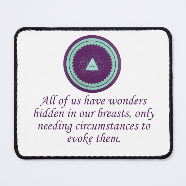 Item preview, All Of Us Have Wonders Hidden - Wonder Quotes designed and sold by CrankyOldDude.