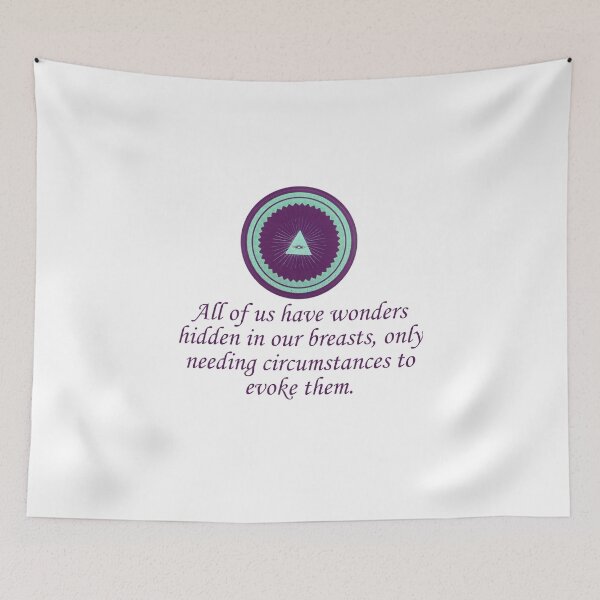 Item preview, All Of Us Have Wonders Hidden - Wonder Quotes designed and sold by CrankyOldDude.
