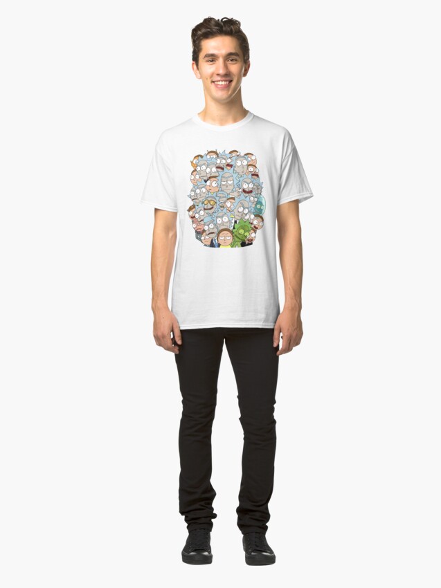 Alternate view of Rick and Morty - Outnumbered... Classic T-Shirt