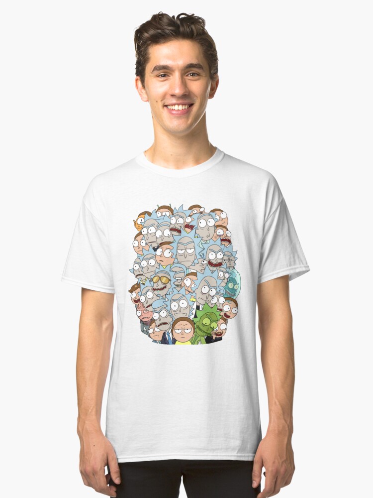 Alternate view of Rick and Morty - Outnumbered... Classic T-Shirt