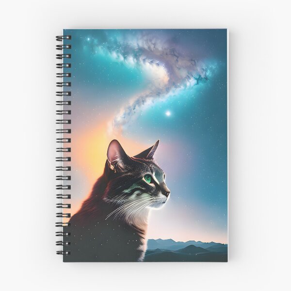Item preview, Galaxy Cat Double Exposure - Modern Digital Art designed and sold by Ai-michiart.