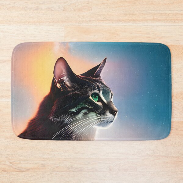 Item preview, Galaxy Cat Double Exposure - Modern Digital Art designed and sold by Ai-michiart.