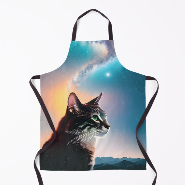 Item preview, Galaxy Cat Double Exposure - Modern Digital Art designed and sold by Ai-michiart.
