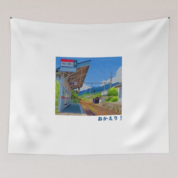 Item preview, Japan Train Station Painting designed and sold by ash-victoria.