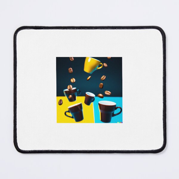 Item preview, Coffee cups and beans designed and sold by VibrantThemes.