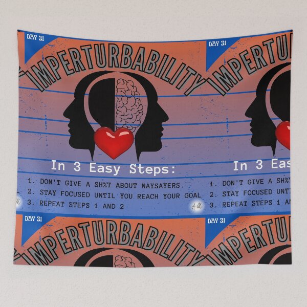 Item preview, Day 31 of the year: Imperturbability or the supreme art of not giving a sh%t about naysayers designed and sold by BuddyBoots.