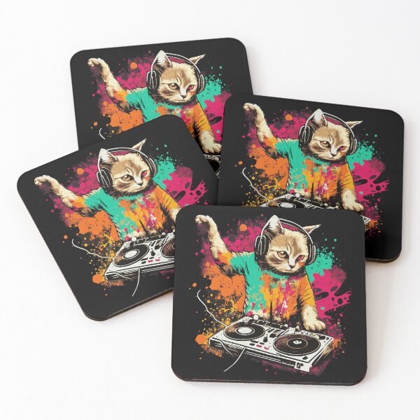 Item preview, Cat DJ - Splash 90s - DJ Cat - Deadmau5 - Deadmouse designed and sold by IfDesignGroup.