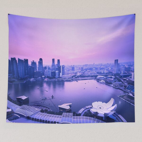 Item preview, Sunset at the marina in Singapore designed and sold by fowons.