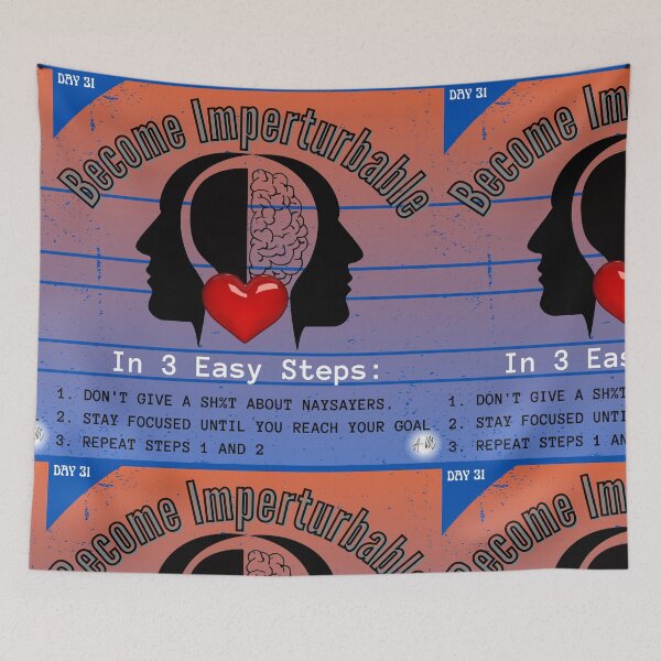 Item preview, Day 31 of the year: Become imperturbable in 3 easy steps designed and sold by BuddyBoots.