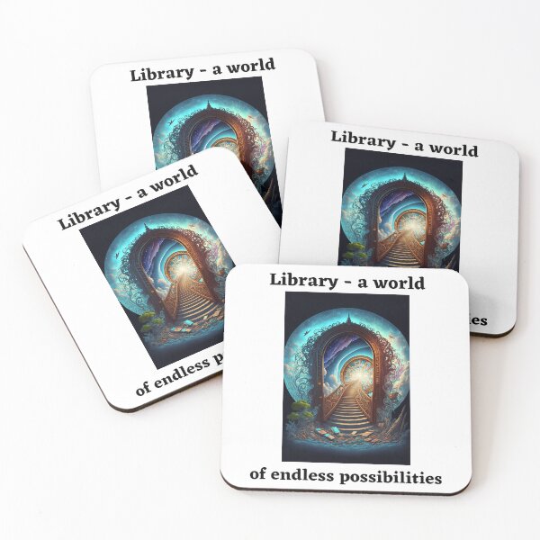 Item preview, Library, a world of endless possibilities designed and sold by Top-Bot.
