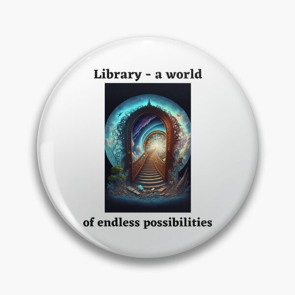 Item preview, Library, a world of endless possibilities designed and sold by Top-Bot.