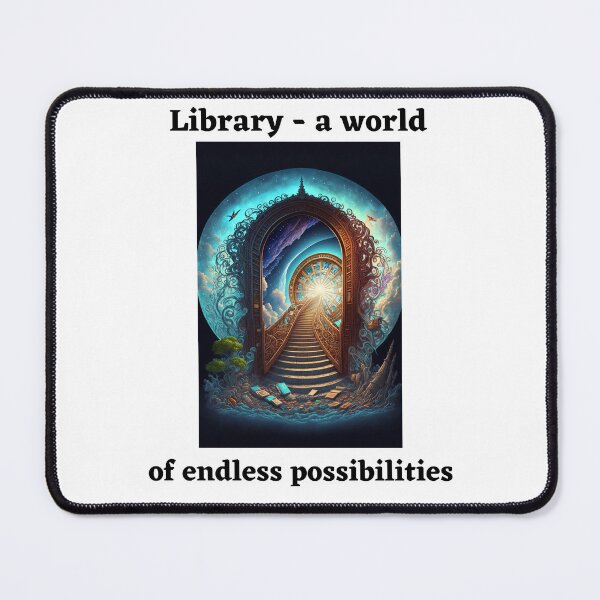 Item preview, Library, a world of endless possibilities designed and sold by Top-Bot.