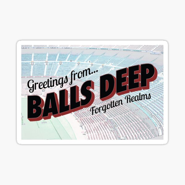Dungeons and Daddies Balls Deep Postcard Sticker