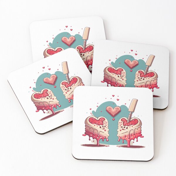 Item preview, Add a Romantic Touch to Your Valentine's Day Dessert with Heart Cake Toppers designed and sold by 3D-Elegance-Art.