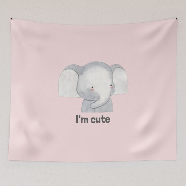 Item preview, Cute Elephant designed and sold by YAKA-CLOTHING.