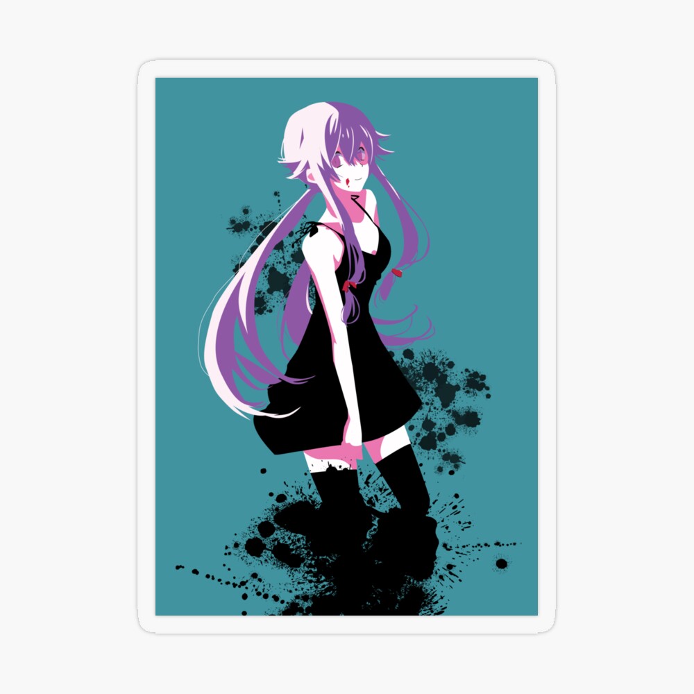 Even in death, I'll keep chasing after you. (Yuno Gasai / Mirai Nikki  Teamflash) Poster for Sale by Stevenobinsun