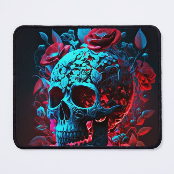 Item preview, Colorful Roses Skull designed and sold by YM-ART.