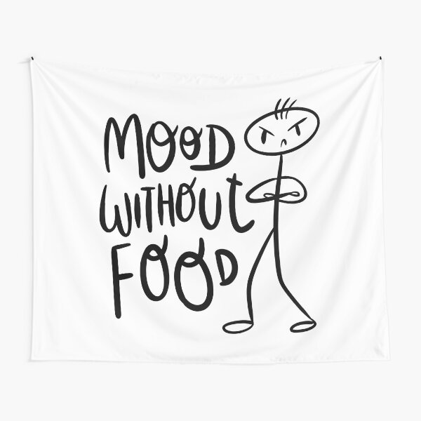 Meme Tapestry, Funny Simple Stickman with Cool Expression and Like