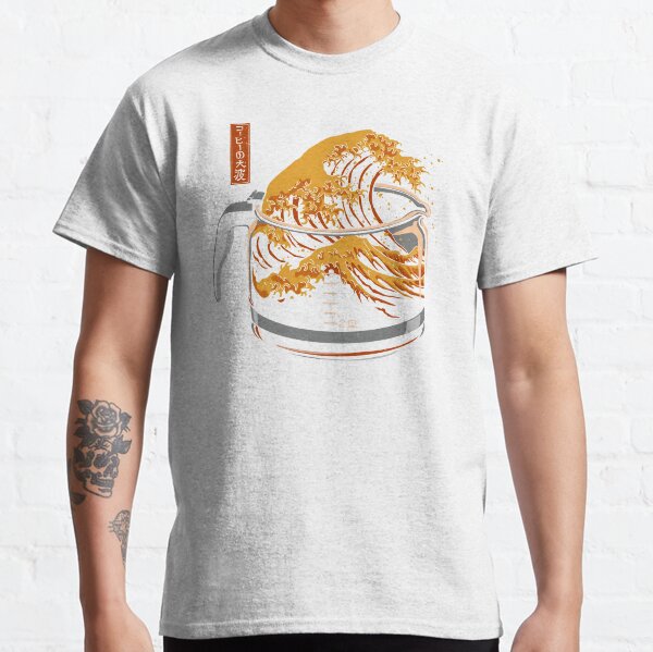 La grande vague de café T-shirt classique