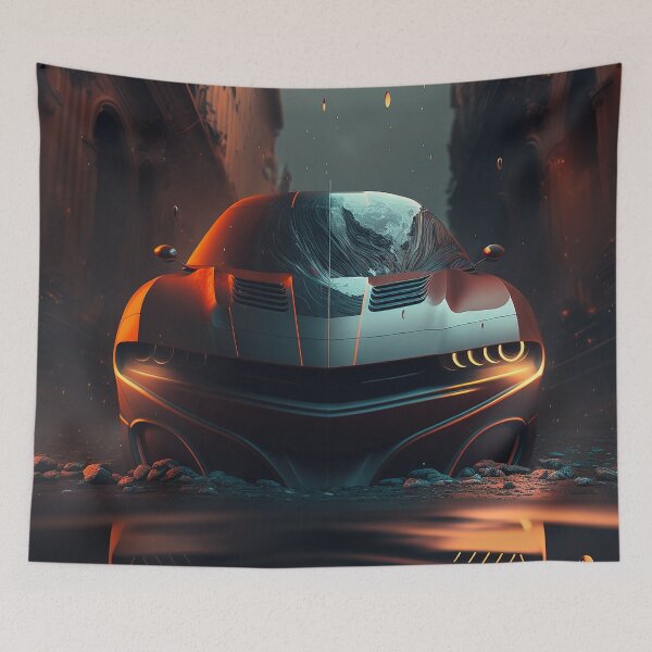 Item preview, Accelerate Your Walls with Abstract Supercar Art designed and sold by BIBIHOX.