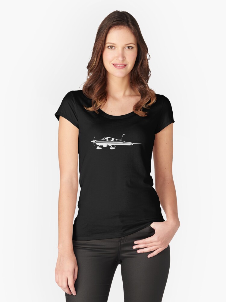 Thumbnail 1 of 3, Fitted Scoop T-Shirt, Grumman Tiger Cheetah Aircraft designed and sold by cranha.